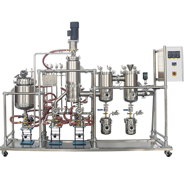 Sistema de destilación de película (molecular) limpiada (fina) de acero inoxidable de 7-8 pulgadas
