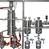 Dual Stage Stainless Steel Wiped (Thin) Film (Molecular) Distillation System